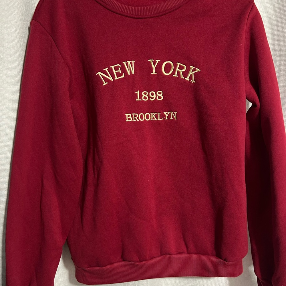 New York 1898 Brooklyn Red Sweater